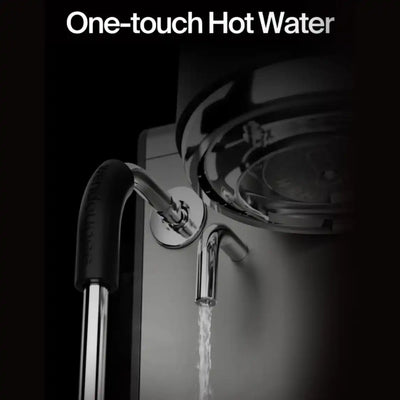 Wendougee LITA Sigma Hot water dispenser with 'One-touch Hot Water' text on a black background
