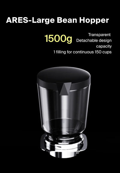 Wendougee Ares 90mm Commercial Espresso Grinder 1.5kg hopper from vellutto.eu